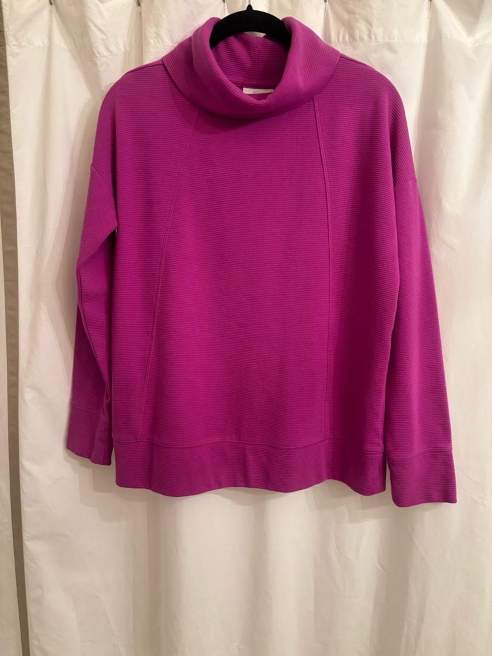 J. Jill Magenta Turtleneck Ribbed Sweater